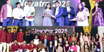 गोदावरी अभियांत्रिकी महाविद्यालयात नोव्हाट्रा २५ फ्रेशर्स पार्टी उत्साहात संपन्न