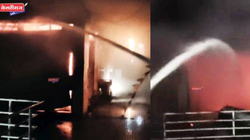 मध्यरात्री २ मोबाईल दुकानांना भीषण आग, २० लाख रुपयांचे नुकसान झाल्याची भीती