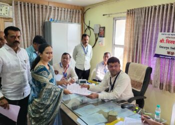 प्रभाग क्रमांक ९ मधून जयश्री राहुल पाटील यांचा उमेदवारी अर्ज दाखल