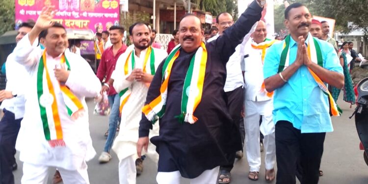 जळगाव महानगरपालिका निवडणूक : प्रभाग १२ मध्ये शरद पवार गटाचे शक्तीप्रदर्शन