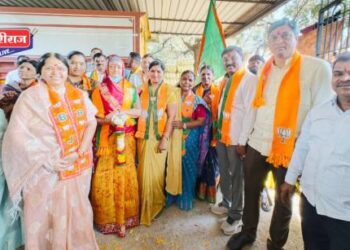 प्रभाग १६ मध्ये भाजप उमेदवारांचे जोरदार शक्तिप्रदर्शन