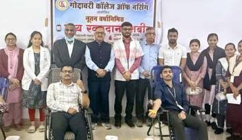 डॉ. उल्हास पाटील रूग्णालयाच्या शिबीरात ४२ दात्यांचे रक्तदान