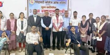 डॉ. उल्हास पाटील रूग्णालयाच्या शिबीरात ४२ दात्यांचे रक्तदान