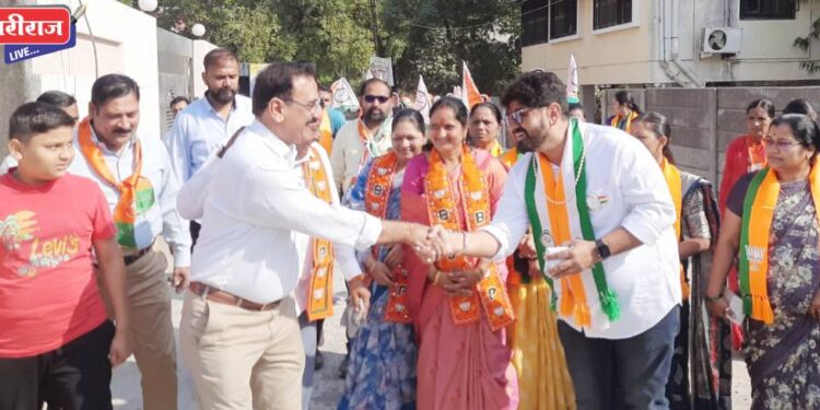 प्रफुल्ल देवकर यांच्या प्रचार रॅलीला नागरिकांचा मोठा प्रतिसाद