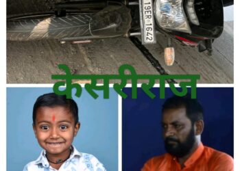 ट्रॉलाने दिलेल्या भीषण धडकेत दुचाकी वरील आजोबासह नातू जागीच ठार; आजी गंभीर