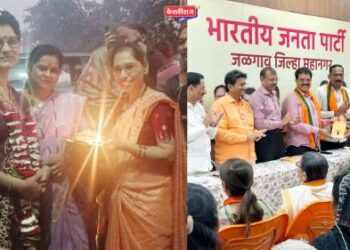 शिव कॉलनीच्या नागरिकांकडून अंकिता पाटील यांच्या बिनविरोध निश्चितीचे जोरदार स्वागत