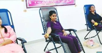 गोदावरी कॉलेज ऑफ नर्सिंग येथे रक्तदान शिबिरात ३५ दात्यांचे रक्तदान