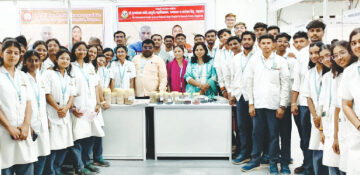 शेगावातील राष्ट्रपतींच्या दौऱ्यात डॉ. सरोदे आयुर्वेद महाविद्यालय व रूग्णालयाची आरोग्य सेवा