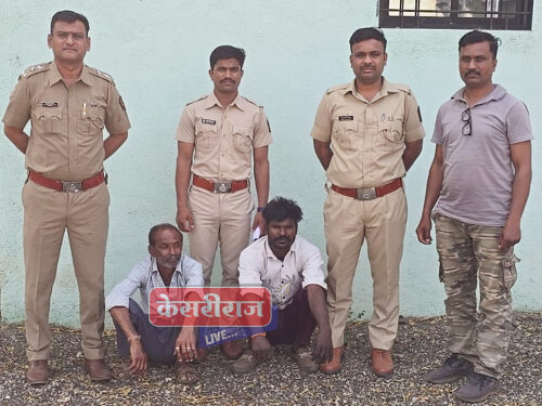 वाघझिरा वनकक्षात सागवान लाकडाची वाहतूक करताना तिघांना अटक