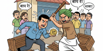 बाजार समितीच्या टोकनवरून वाद; कर्मचाऱ्याला लाकडी काठीने बेदम मारहाण