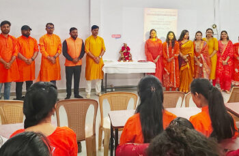 डॉ. उल्हास पाटील फिजिओथेरपी महाविद्यालयात शिवजयंती साजरी