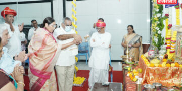 डॉ. उल्हास पाटील वैद्यकीय महाविद्यालयात रामजन्मोत्सव साजरा