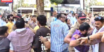 शनिपेठ पोलीस ठाण्यातच भाजपच्या कैलास सोनवणे यांना मारहाण; मनपाच्या टेंडरच्या वादातून राडा