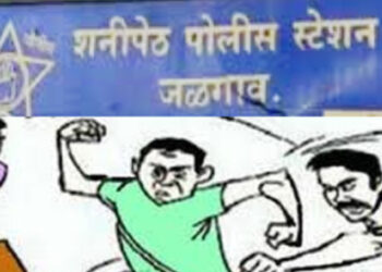 शनिपेठ पोलीस ठाण्याच्या आवारातच दोन गट भिडले