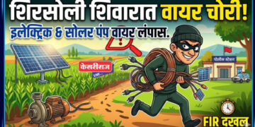शिरसोली शिवारातून इलेक्ट्रिक,  सोलर पंपांच्या वायर लांबविल्या, गुन्हा दाखल
