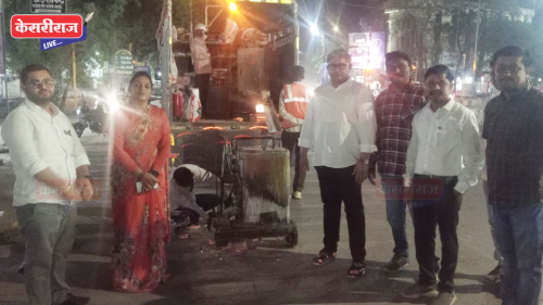 महापौर दीपमाला काळे यांच्या पुढाकाराने जळगाव शहराच्या सुशोभीकरणाला वेग