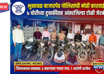 ७ चोरीच्या दुचाकींसह आंतरजिल्हा टोळी जेरबंद