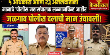 ५ अधिकारी आणि २३ अंमलदारांना मानाचे ‘पोलीस महासंचालक सन्मानचिन्ह’ जाहीर