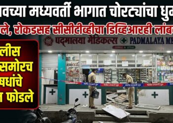 पोलीस चौकीसमोरच औषधांचे दुकान फोडले, रोकडसह सीसीटीव्हीचा डिव्हिआरही लांबवला