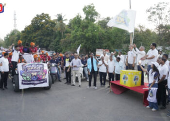 जळगाव क्रिकेट लीग चा बिगुल; भव्य रॅलीतून उत्साह शिगेला..