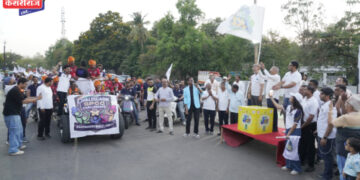 जळगाव क्रिकेट लीग चा बिगुल; भव्य रॅलीतून उत्साह शिगेला..