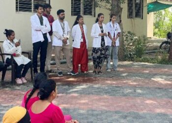 जागतिक आरोग्य दिनानिमित्त नाशिराबाद येथे आरोग्य जनजागृती