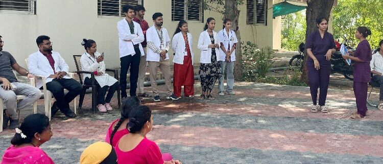 जागतिक आरोग्य दिनानिमित्त नाशिराबाद येथे आरोग्य जनजागृती