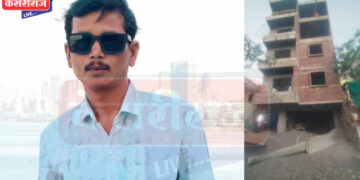 पाचव्या मजल्यावरून पडून मजुराचा दुर्दैवी मृत्यू