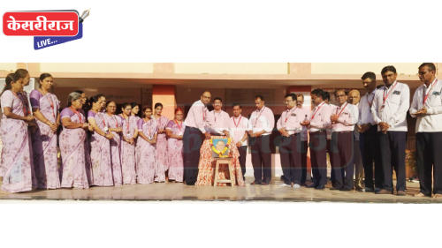 शिरसोली-बारी समाज माध्यमिक उच्च व माध्यमिक विद्यालयात डॉ. बाबासाहेब आंबेडकर जयंती उत्साहात साजरी