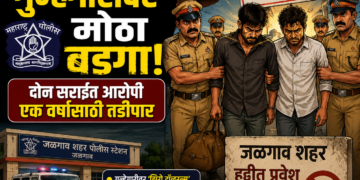 जळगाव पोलिसांचा गुन्हेगारांवर मोठा बडगा; दोन सराईत आरोपी एक वर्षासाठी तडीपार