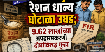 अमळनेर तालुक्यात रेशन धान्य घोटाळा उघड; ९.६२ लाखांच्या अपहारप्रकरणी दोघांविरुद्ध गुन्हा