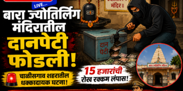 बारा ज्योतिर्लिंग मंदिरातील दानपेटी फोडली