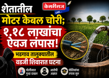 शेतातील मोटर केबल चोरी; १.१८ लाखांचा ऐवज लंपास