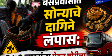 बसप्रवासात सोन्याचे दागिने लंपास; ६.७० लाखांचा ऐवज चोरीला