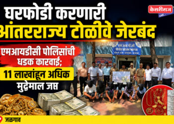 घरफोडी करणारी आंतरराज्य टोळी जेरबंद