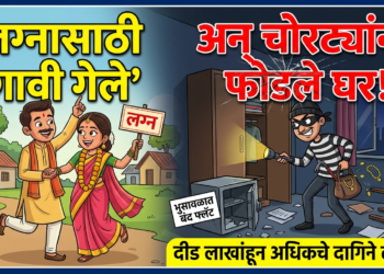 लग्नासाठी गावी गेले अन् चोरट्यांनी फोडले घर !