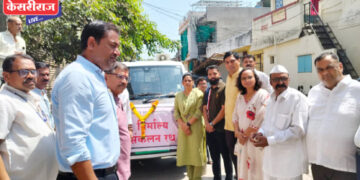 निर्माल्य संकलन रथाला सुरुवात, महापौर दीपमाला काळे यांच्या हस्ते उद्घाटन