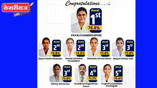 गोदावरी नर्सिंग महाविद्यालयाच्या विद्यार्थ्यांचे उज्ज्वल यश !