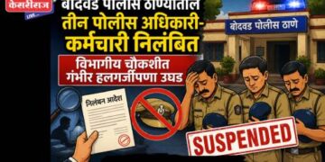 बोदवड पोलीस ठाण्यातील निष्काळजीपणावर कारवाई; तीन पोलिस अधिकारी-कर्मचारी निलंबित