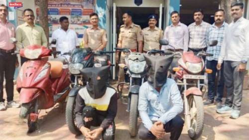 जळगावात वाहनचोरांच्या मुसक्या आवळल्या