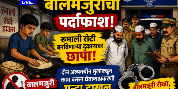 यावलमध्ये बालमजुरीचा पर्दाफाश