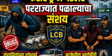 फरार ड्रग्ज पेडलर परराज्यात पळाल्याचा संशय