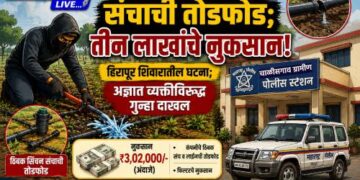 शेतातील ठिबक सिंचन संचाची तोडफोड; तीन लाखांचे नुकसान