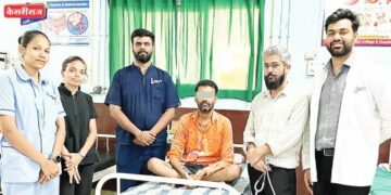 टायफॉईडमुळे आतड्याला छिद्र ; शस्त्रक्रियेनंतर रुग्णाला नवजीवन