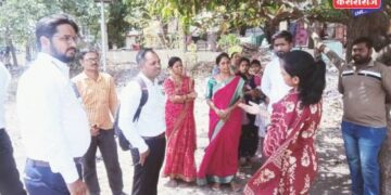 आहुजा नगरमधील ओपन स्पेसची महापौर दीपमाला काळे यांच्याकडून प्रत्यक्ष पाहणी