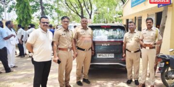 सिनेस्टाईल’ थरार! नाकाबंदी तोडून पळणाऱ्या चोरीच्या कारला अजिंठा चौफुलीवर गाठले!