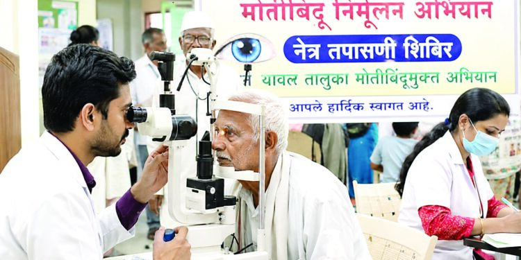 यावल तालुका मोतीबिंदूमुक्त करण्यासाठी विशेष अभियान; गावोगावी नेत्रतपासणी शिबिरे