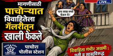 पाच लाख रुपयांच्या मागणीसाठी पाचोर्‍यात विवाहितेला गॅलरीतून खाली फेकले