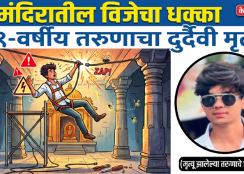 मंदिरातील इलेक्ट्रिक कामादरम्यान विजेचा धक्का; १९ वर्षीय तरुणाचा दुर्दैवी मृत्यू