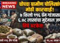 चोपडा ग्रामीण पोलिसांची मोठी कारवाई; ७ किलो ११६ ग्रॅम गांजासह ६.०८ लाखांचा मुद्देमाल जप्त, तिघे अटकेत